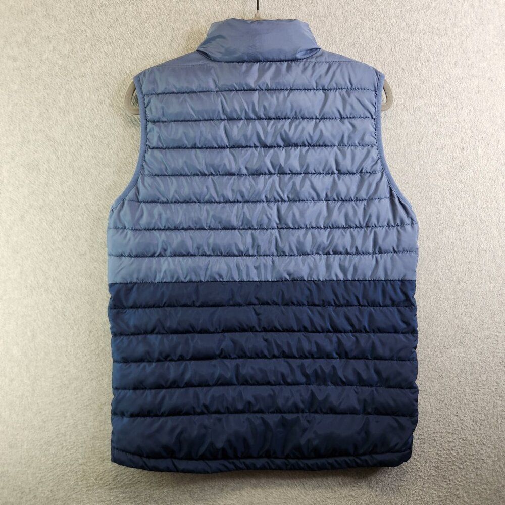 Simply Southern Vest Mens S Blue Two Tone Puffer Quilted Western Cowboy Ranch - Picture 7 of 14